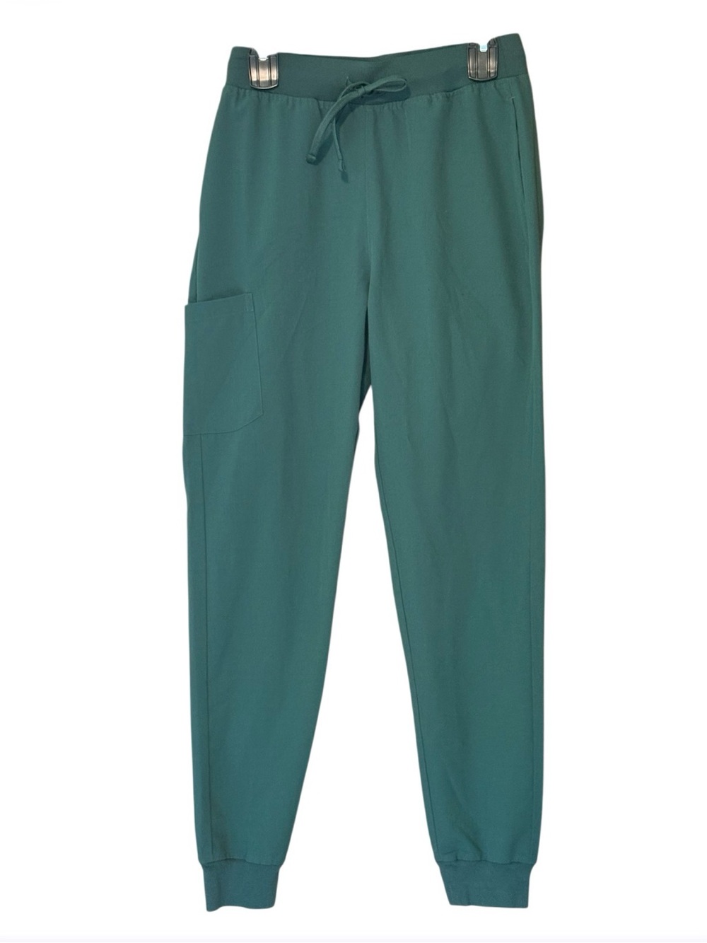 Mandala Equa-Tek High Waisted Jogger Scrub Pants Hunter Green Small Tall - Picture 2 of 3